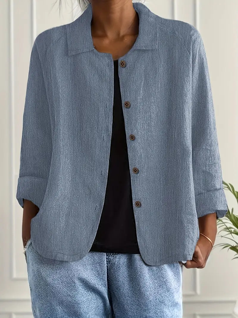 Claire | Women’s Button Front Casual Jacket Luvy Boutique