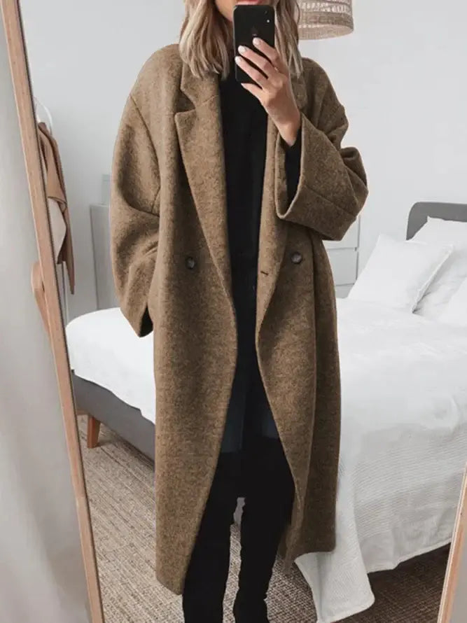Kelly Classic Women's Winter Long Coat Luvy Boutique
