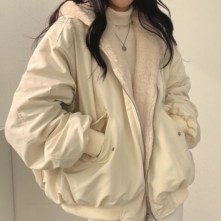 JACKY | Double-sided Wearable Jacket Fleece Luvy Boutique