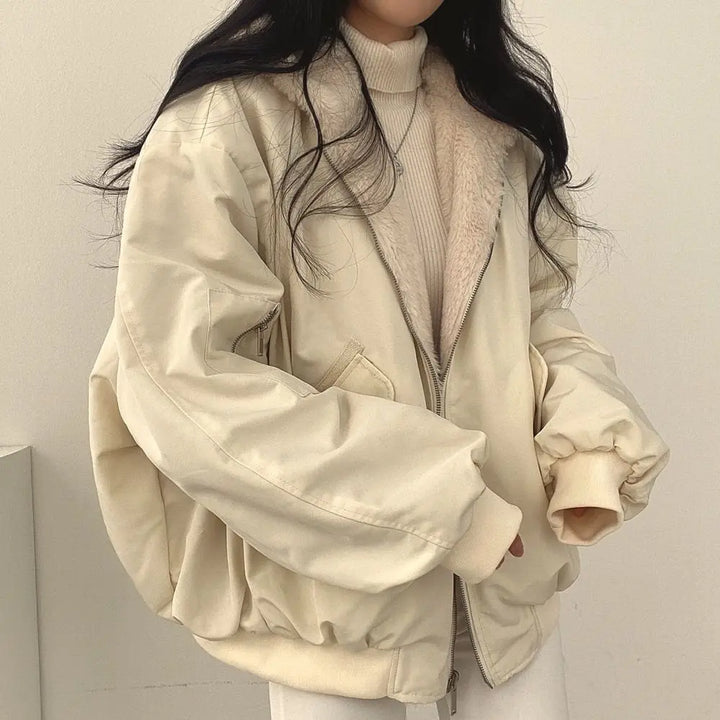 JACKY | Double-sided Wearable Jacket Fleece Luvy Boutique