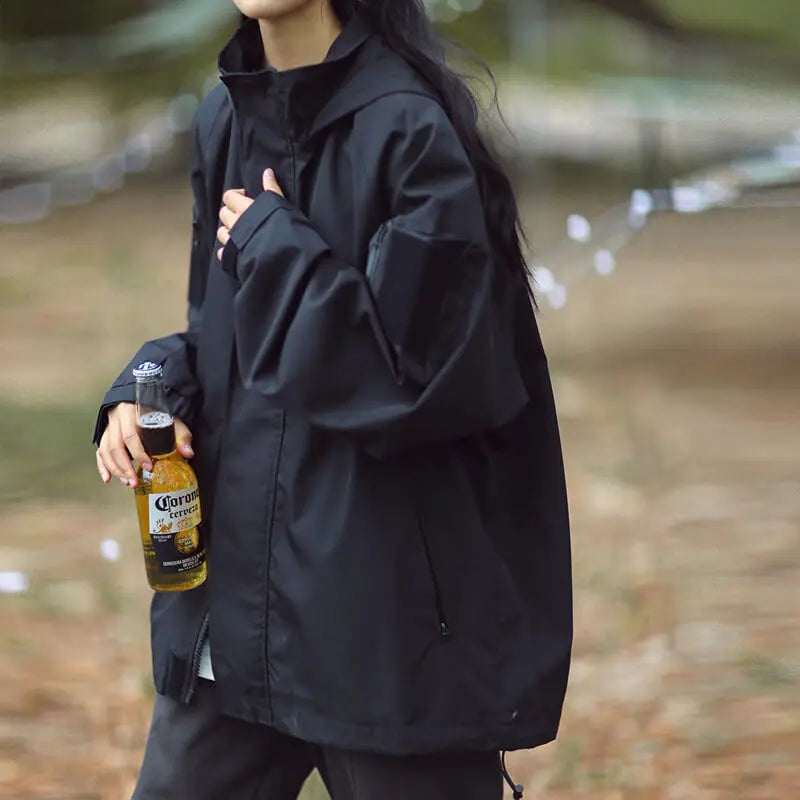 Evie | Oversized Hooded Jacket Luvy Boutique