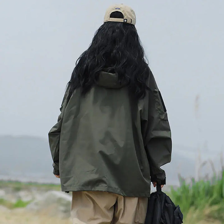 Evie | Oversized Hooded Jacket Luvy Boutique