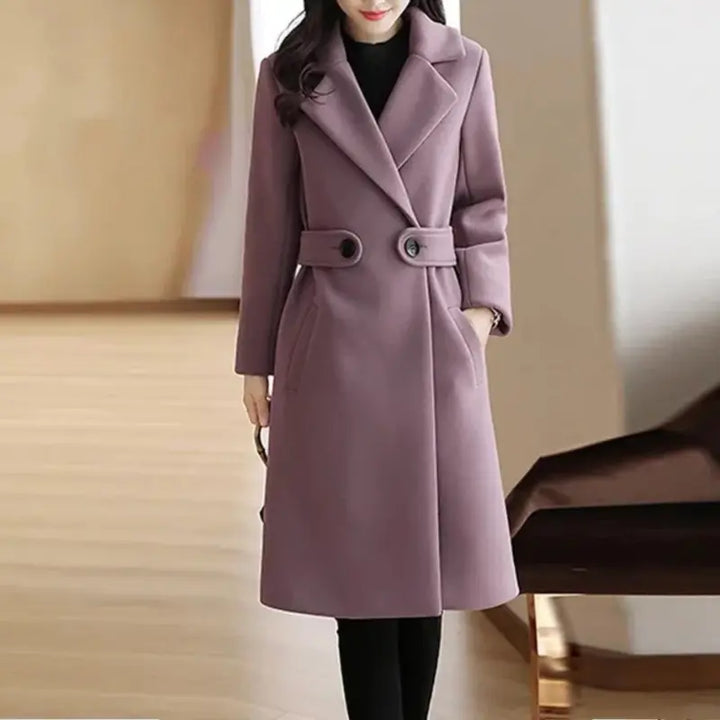 Talia | The Belted Elegance Coat Luvy Boutique