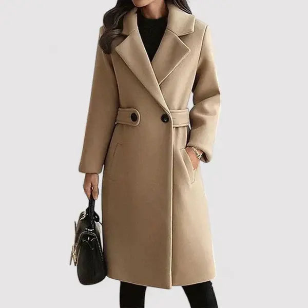 Talia | The Belted Elegance Coat Luvy Boutique
