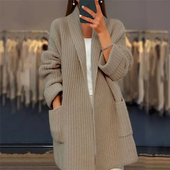 Bella | Women Open Front Pocket Cardigan Sweater Luvy Boutique