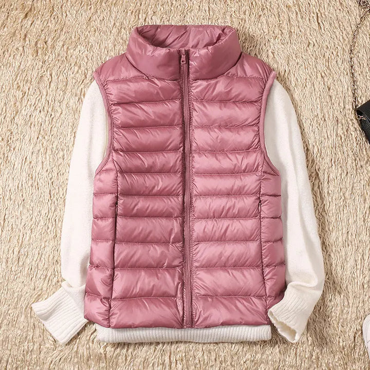Isa Waterproof Vest with White Duck Down Luvy Boutique