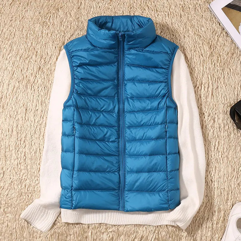 Isa Waterproof Vest with White Duck Down Luvy Boutique