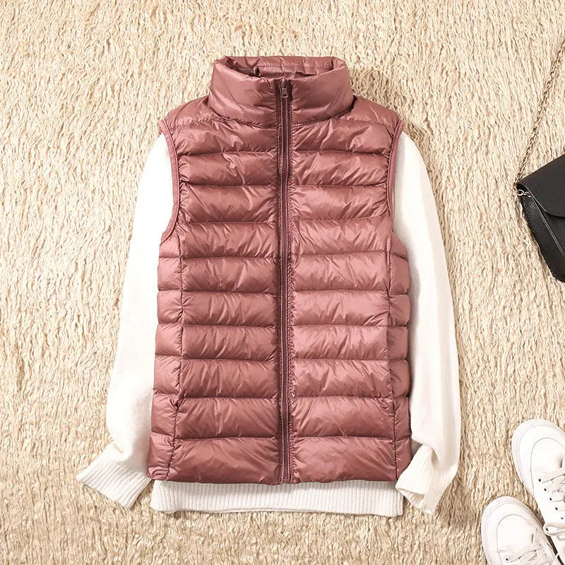 Isa Waterproof Vest with White Duck Down Luvy Boutique