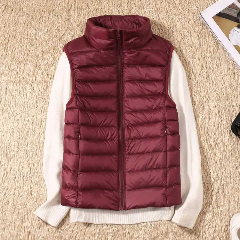 Isa Waterproof Vest with White Duck Down Luvy Boutique
