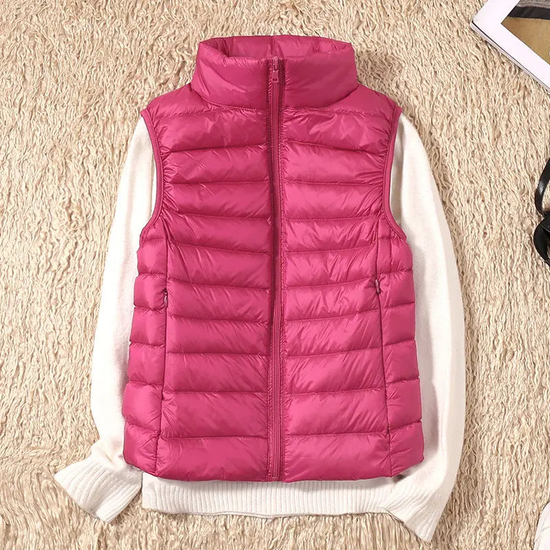Isa Waterproof Vest with White Duck Down Luvy Boutique