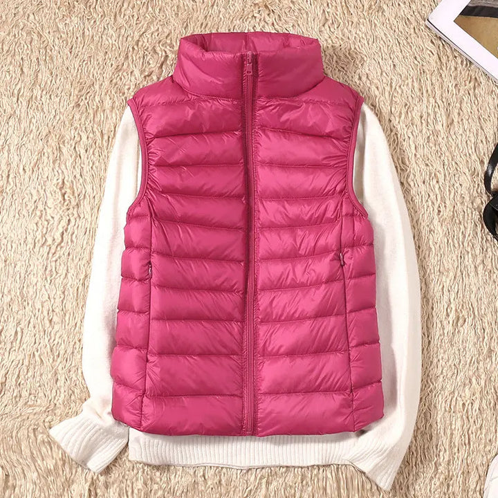 Isa Waterproof Vest with White Duck Down Luvy Boutique