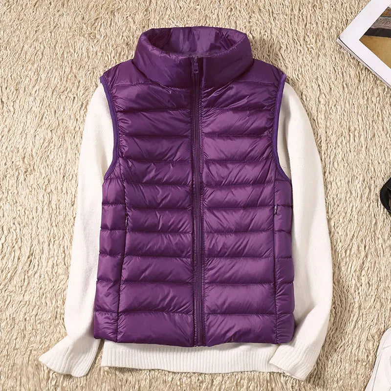 Isa Waterproof Vest with White Duck Down Luvy Boutique