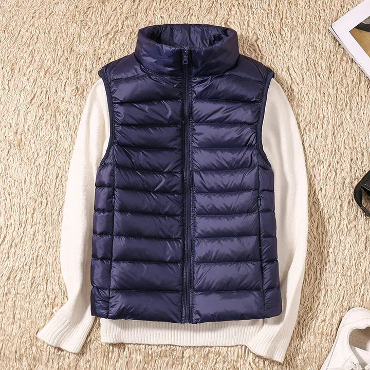 Isa Waterproof Vest with White Duck Down Luvy Boutique