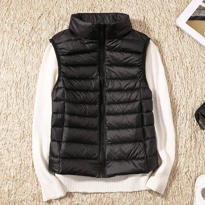 Isa Waterproof Vest with White Duck Down Luvy Boutique