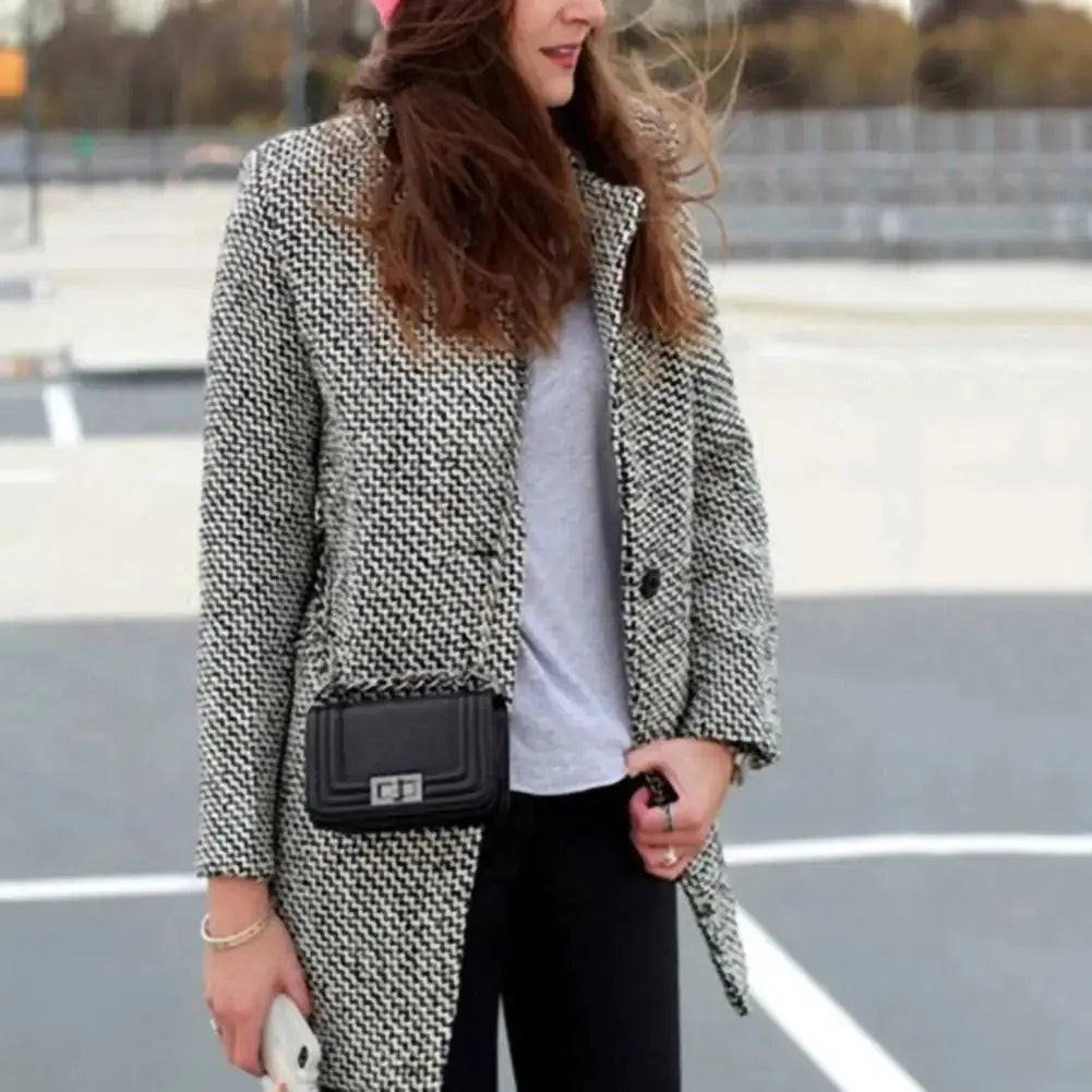 Klara Elegant Long Coat Luvy Boutique