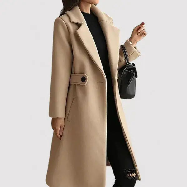 Talia | The Belted Elegance Coat Luvy Boutique