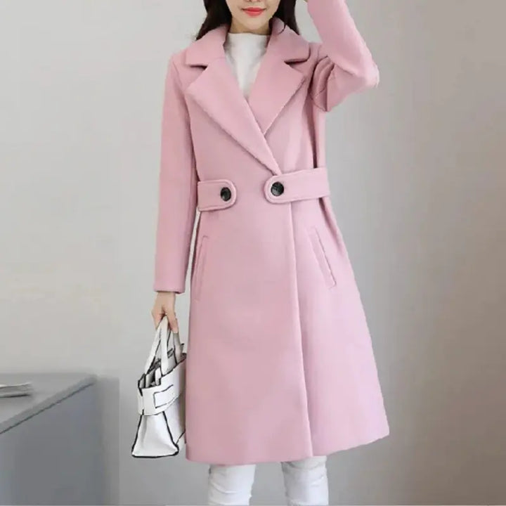 Talia | The Belted Elegance Coat Luvy Boutique