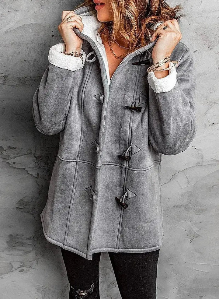Amelia | Fleece-Lined Hooded Coat Luvy Boutique