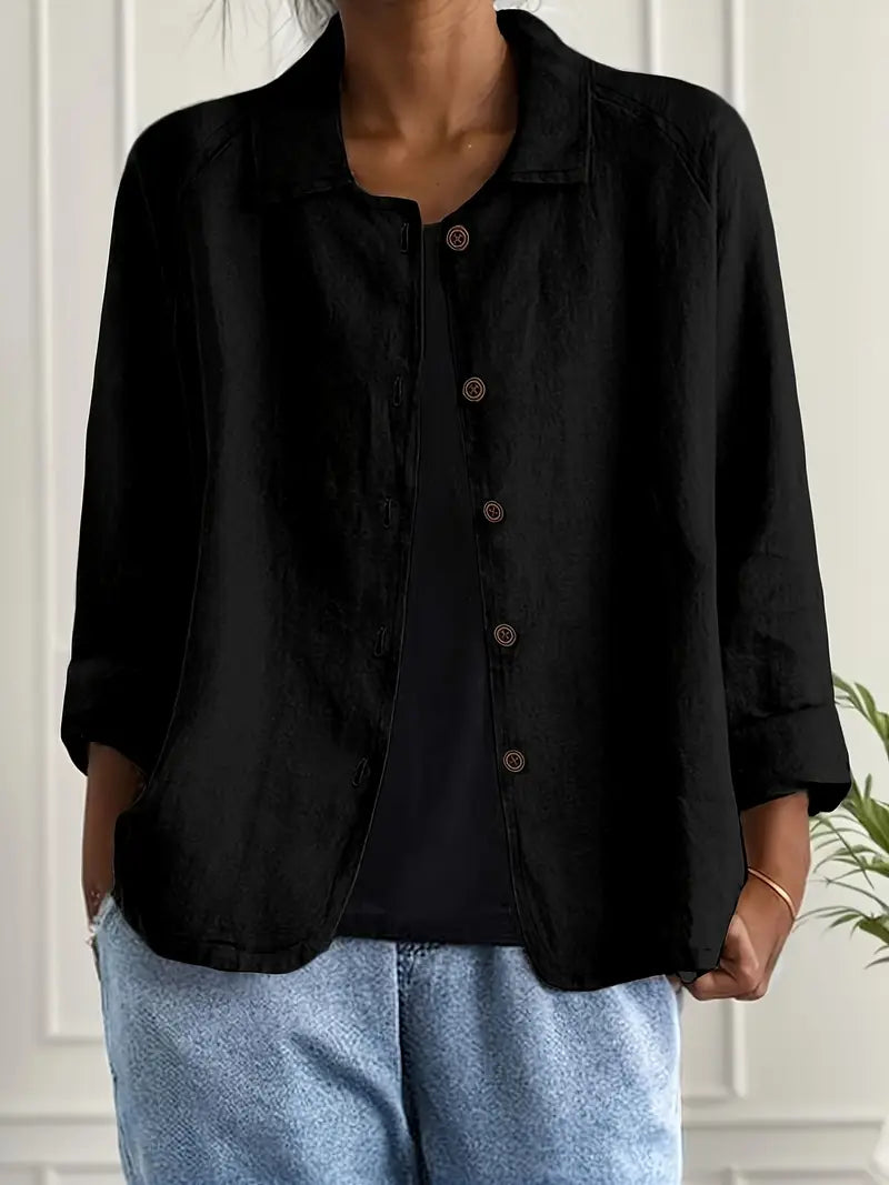 Claire | Women’s Button Front Casual Jacket Luvy Boutique