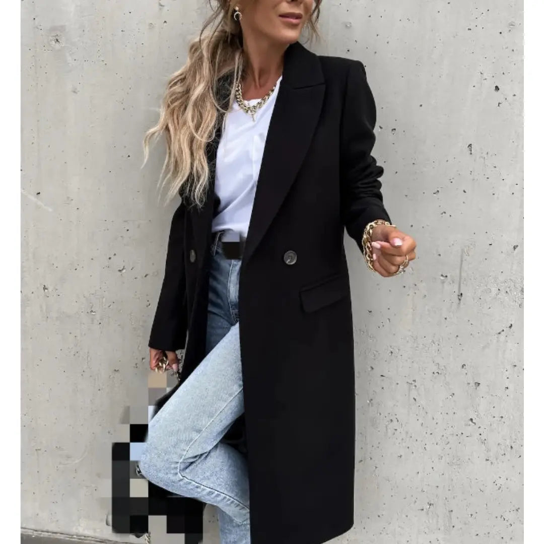Nella | Women's Stylish Trench Coat | Long Luvy Boutique