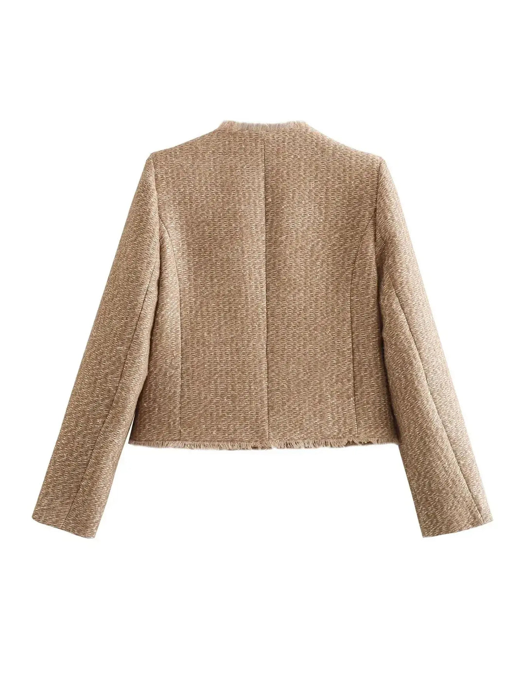 Malia | Stylish Tweed Cropped Jacket Luvy Boutique