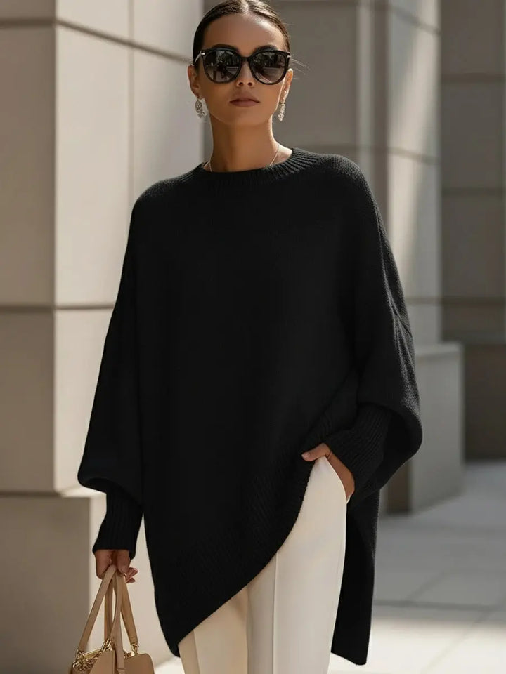 Addison | Women’s Oversized Batwing Sleeve Knit Sweater Luvy Boutique