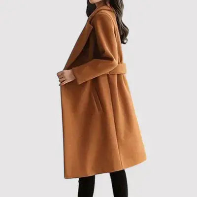 Talia | The Belted Elegance Coat Luvy Boutique