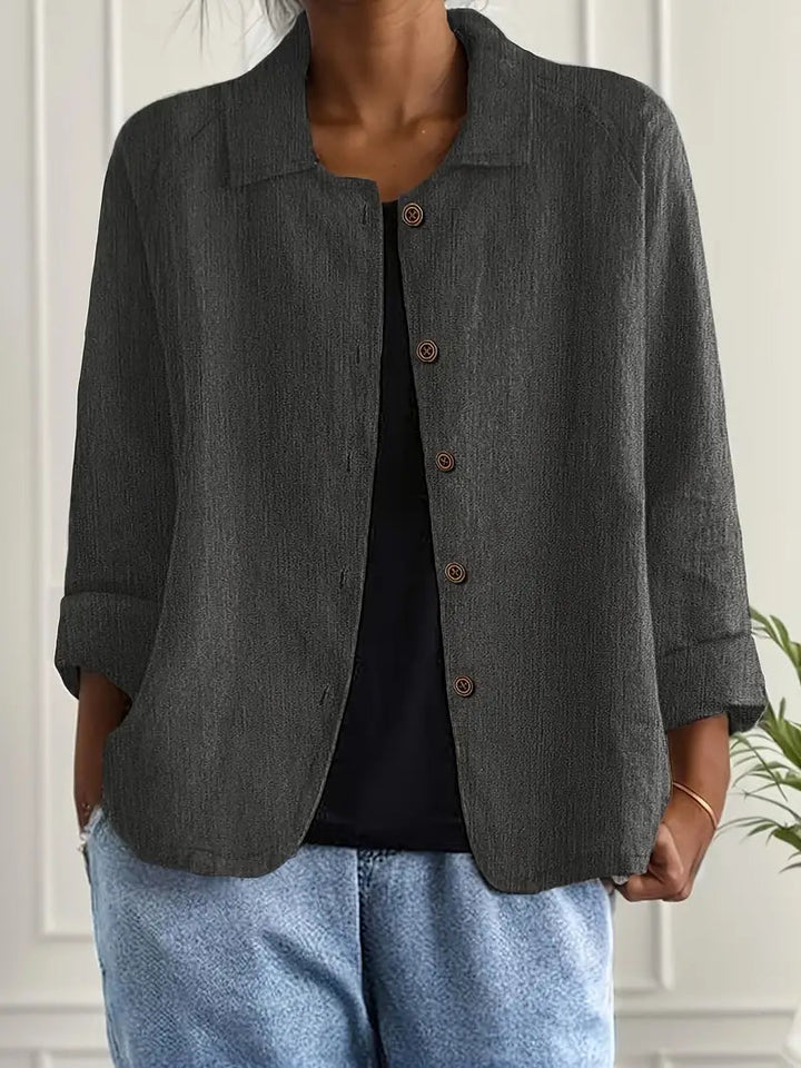 Claire | Women’s Button Front Casual Jacket Luvy Boutique
