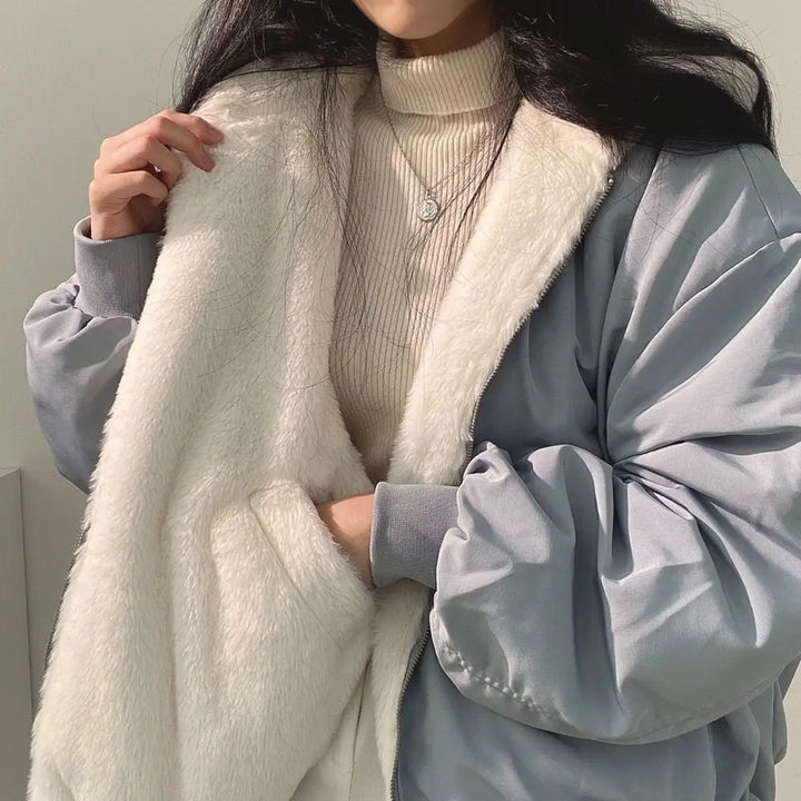 JACKY | Double-sided Wearable Jacket Fleece Luvy Boutique