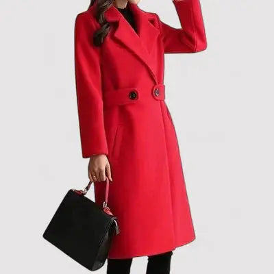 Talia | The Belted Elegance Coat Luvy Boutique