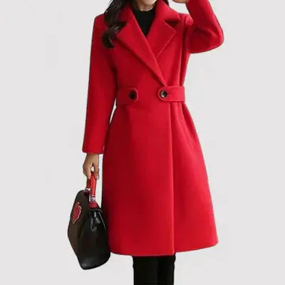Talia | The Belted Elegance Coat Luvy Boutique