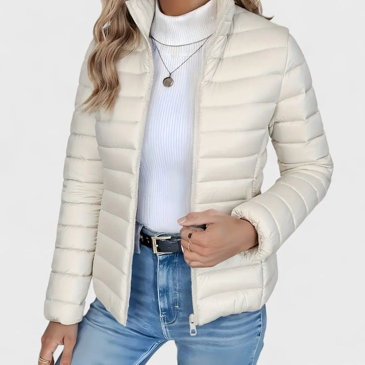 Ashley | Women Quilted Zip Front Puffer Jacket Luvy Boutique