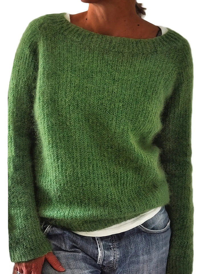 MATILDA | Green Knit Sweater Luvy Boutique