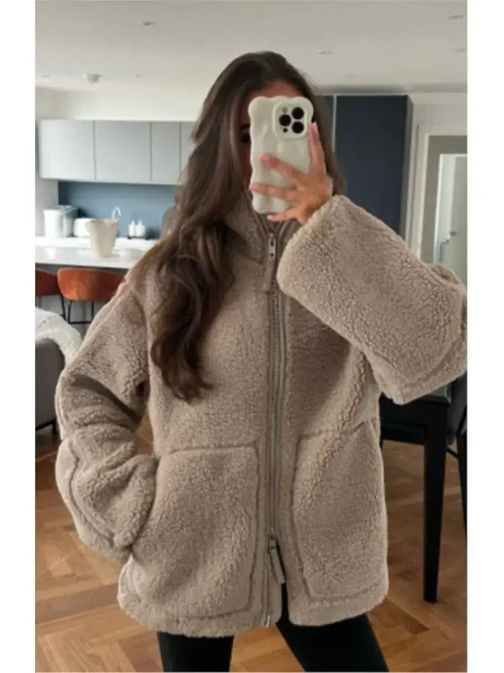 ANGELINA | Teddy Fleece Jacket Luvy Boutique