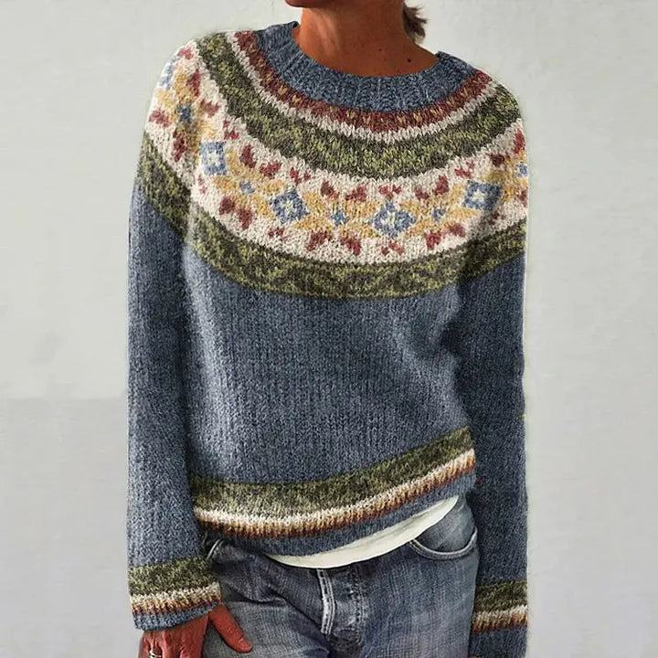 GRACE | Retro Color Block Sweater Luvy Boutique