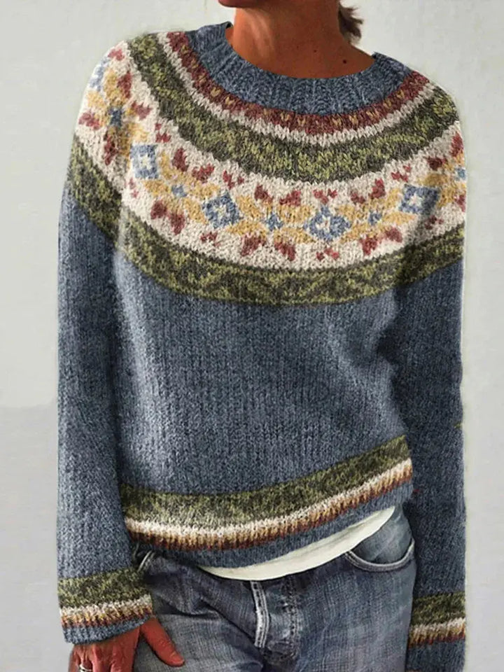 GRACE | Retro Color Block Sweater Luvy Boutique