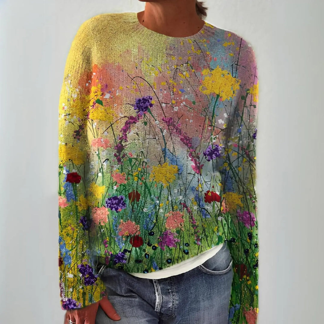 SAGE | Dream Scape Sweater Luvy Boutique
