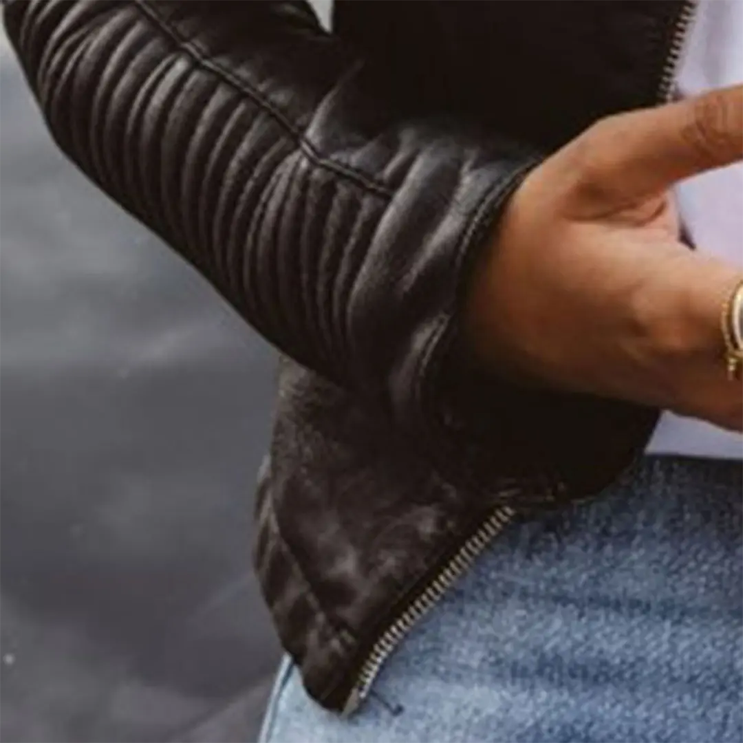 Rose | Stylish Biker Leather Jacket Luvy Boutique
