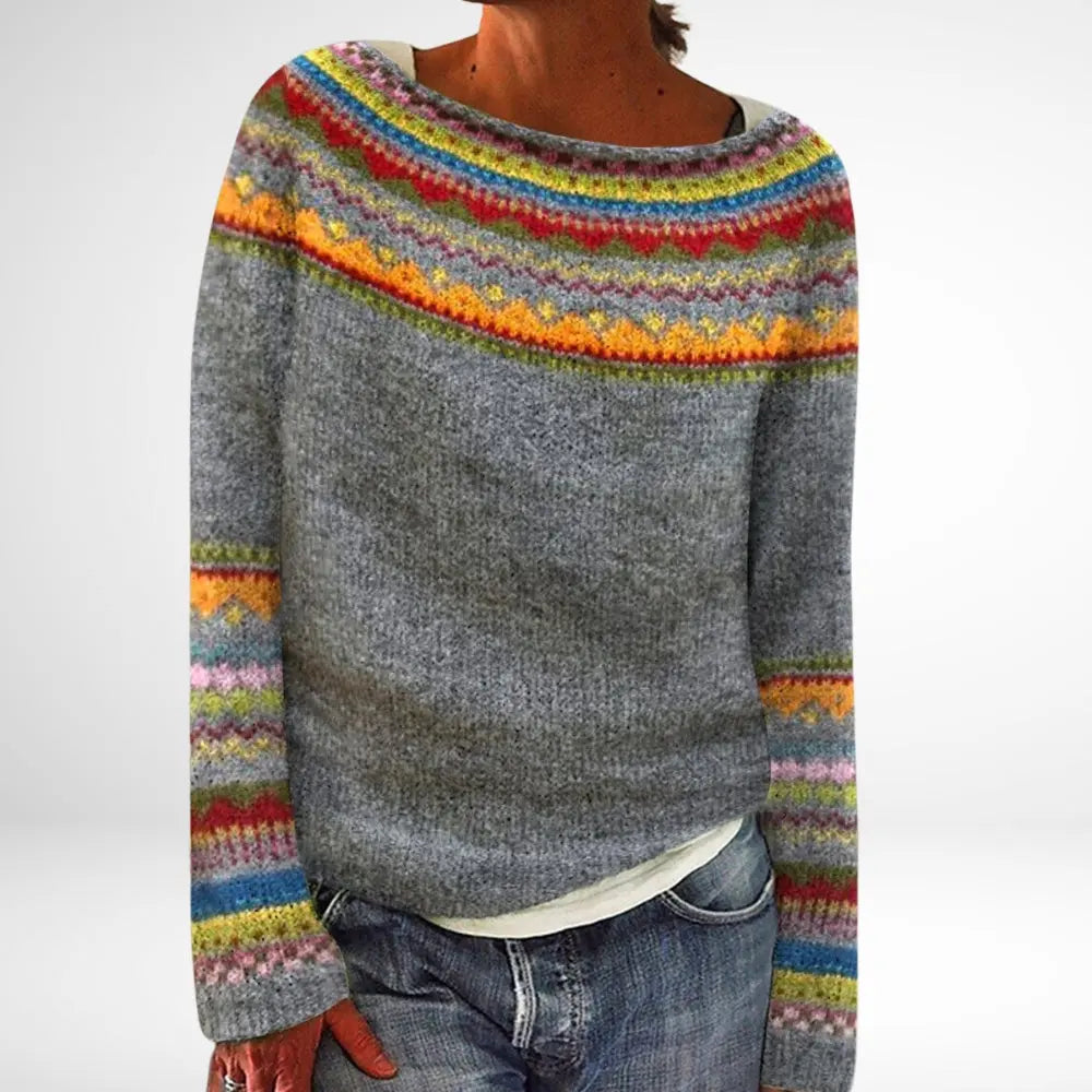 LUNA | Retro Autumn Sweater Luvy Boutique