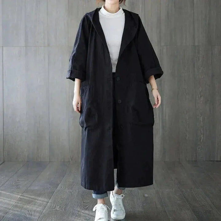 Brunette | Women's Trench Coat Luvy Boutique