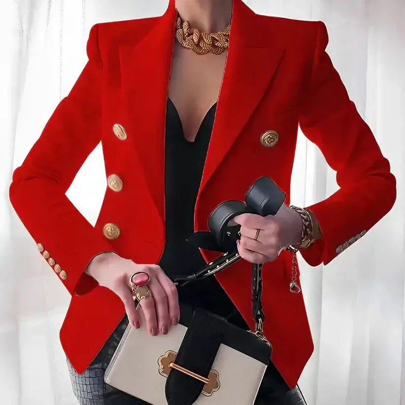Amelia | Women Double Breasted Blazer Jacket Luvy Boutique