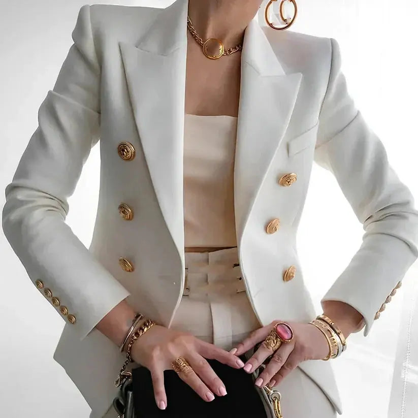 Amelia | Women Double Breasted Blazer Jacket Luvy Boutique