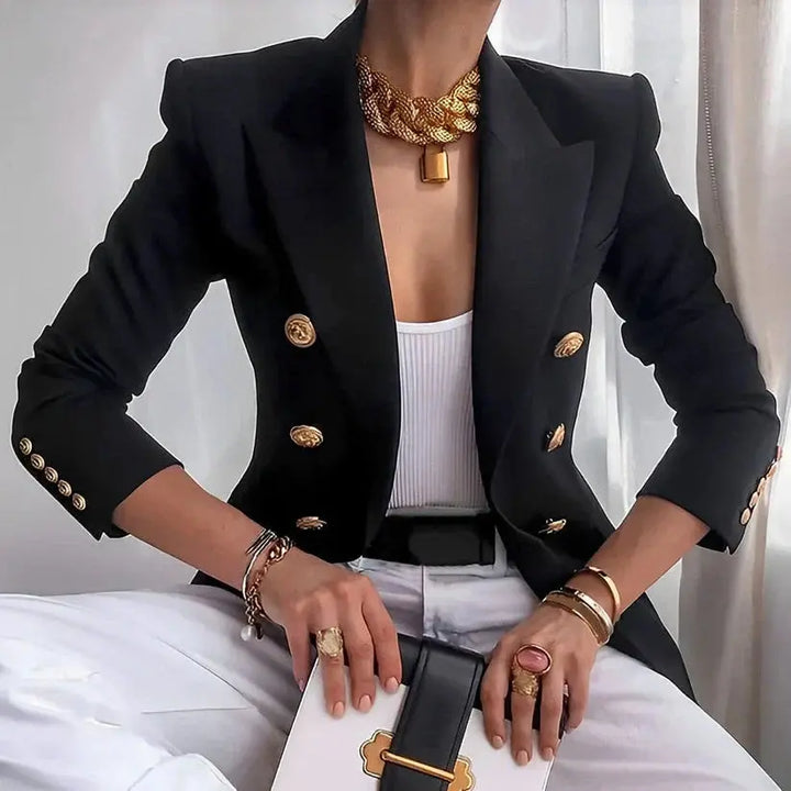 Amelia | Women Double Breasted Blazer Jacket Luvy Boutique