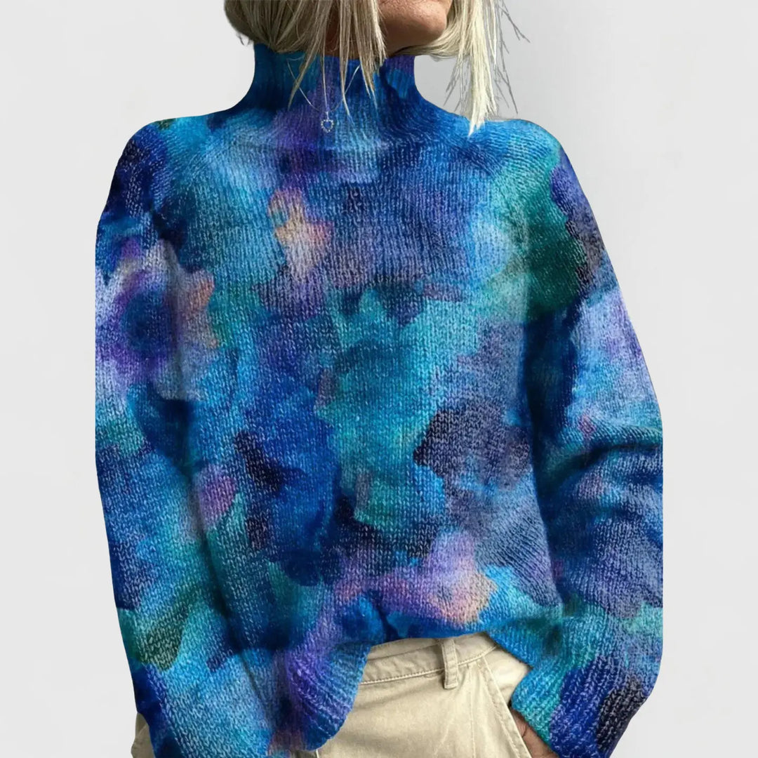 Hannah | Womens Nature Print Cozy Knit Sweater Luvy Boutique