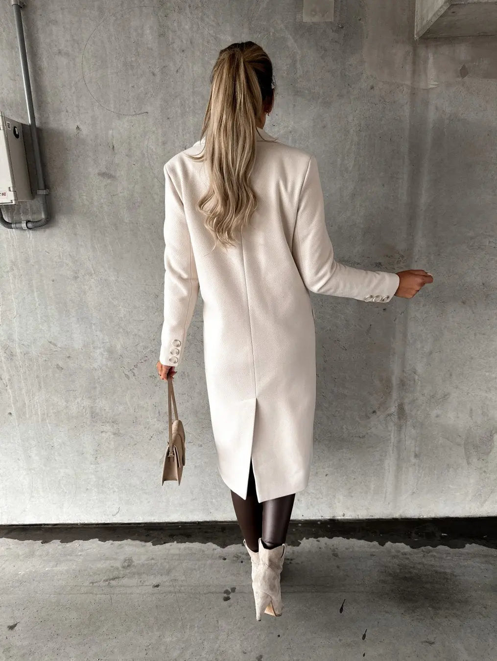 KATE | Woolen Coat Long Fit Women Luvy Boutique