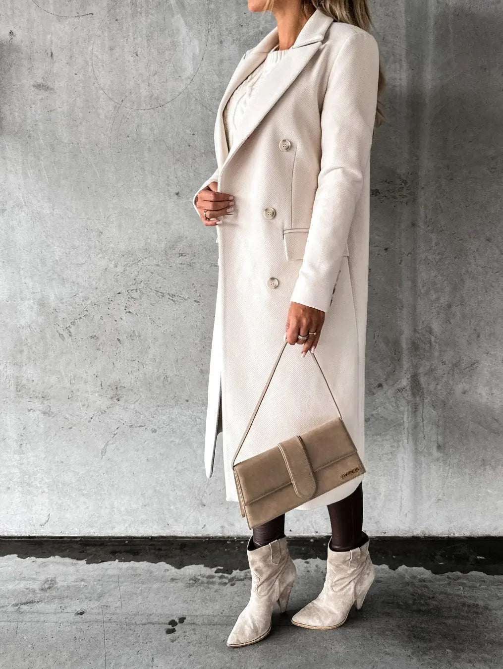 KATE | Woolen Coat Long Fit Women Luvy Boutique