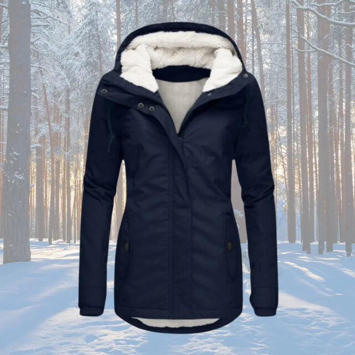 Naomi | Fleece Lined Hooded Parka Jacket Luvy Boutique