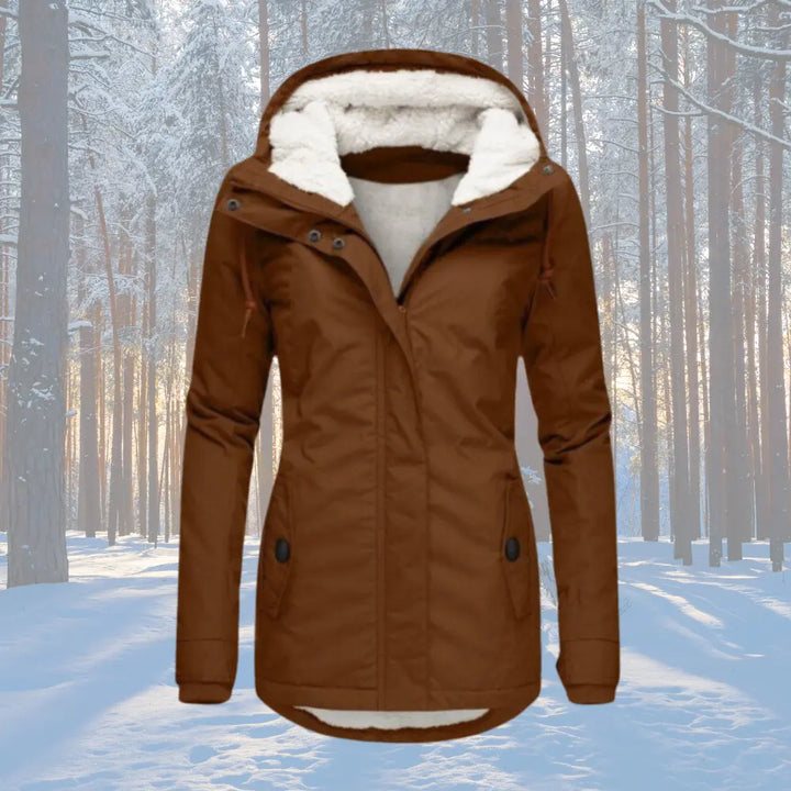 Naomi | Fleece Lined Hooded Parka Jacket Luvy Boutique