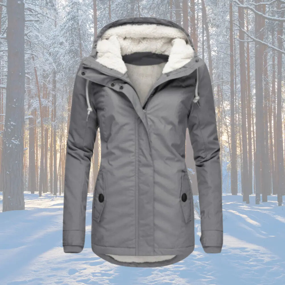 Naomi | Fleece Lined Hooded Parka Jacket Luvy Boutique