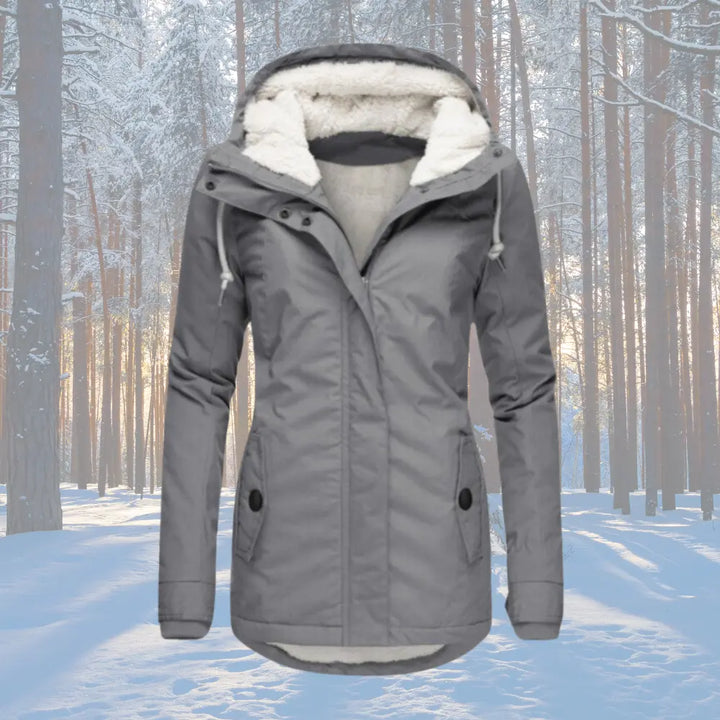 Naomi | Fleece Lined Hooded Parka Jacket Luvy Boutique